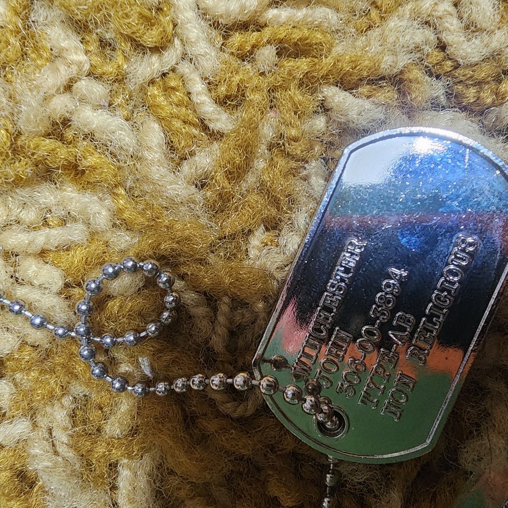 Silver Dog Tag Necklace
